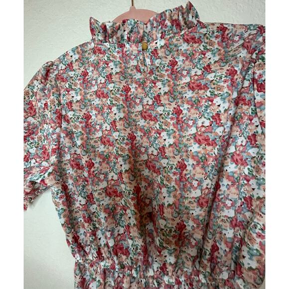 Indie & Co. Dress X-Small Amelia Floral Cottage Core Ruffle Like New Feminine - Picture 12 of 16